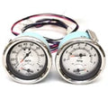 VeeThree Boat Multifunction Gauge Set | Mercury Silver (2 PC)Opens in a new window or tab