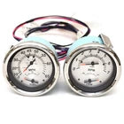VeeThree Boat Multifunction Gauge Set | Mercury Silver (2 PC)Opens in a new window or tab