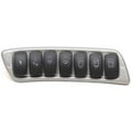 Tracker Boat Rocker Switch Panel | 7-Switch Metallic SilverOpens in a new window or tab