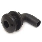 Lowe Boat Thru Hull Fitting 2317389 | 90 Degree 3/4 Inch BlackOpens in a new window or tab