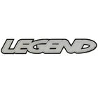 Legend Bass Boat Raised Decal | Black Silver Logo StickerOpens in a new window or tab