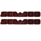 Sea Doo Boat Logo Decal | Red Black Stickers (Pair)Opens in a new window or tab