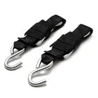 Boat Tie Down Straps | 3 Feet x 1 1/2 Inch Black Polyester (Pair)Opens in a new window or tab