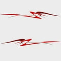 Palm Beach Boat Graphic Decals 139385 | Red Silver Stickers (Set of 2)Opens in a new window or tab