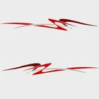 Palm Beach Boat Graphic Decals 139385 | Red Silver Stickers (Set of 2)Opens in a new window or tab