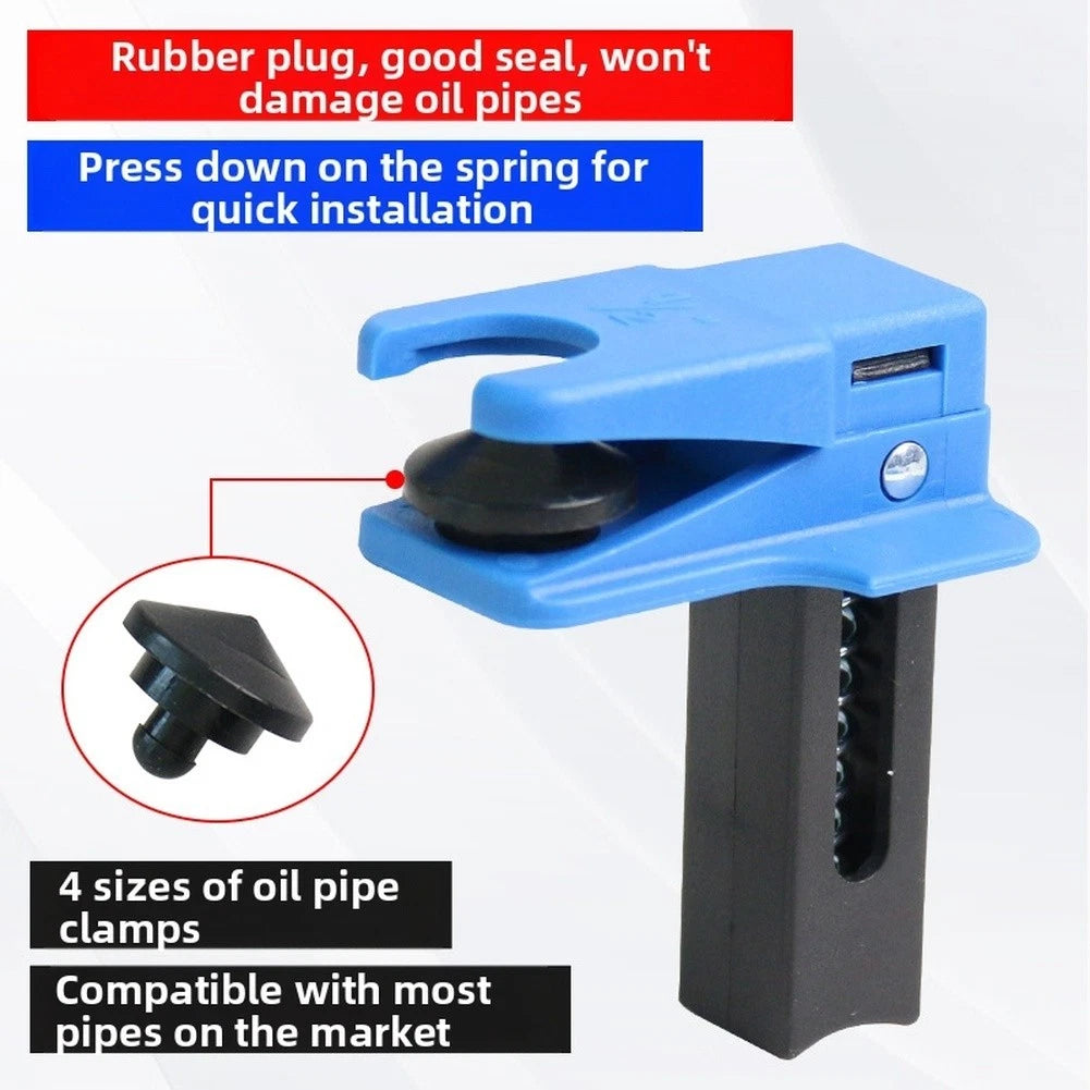 4 Piece Clamp Set Brake Line Cover Sealer Vertical Tubing For Vehicle