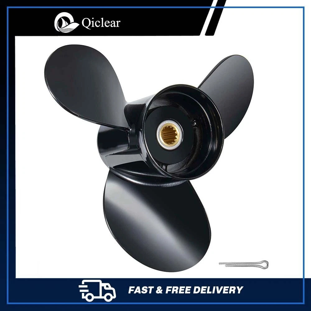 13 3/4x13 Outboard Propeller Fit Evinrude 40-140hp 13 Spline Tooth