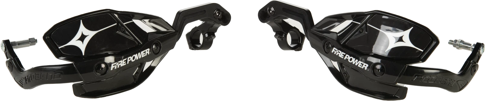 Fire Power 1 1/8" Closed Handguard Black For Offroad Mountain Bikes
