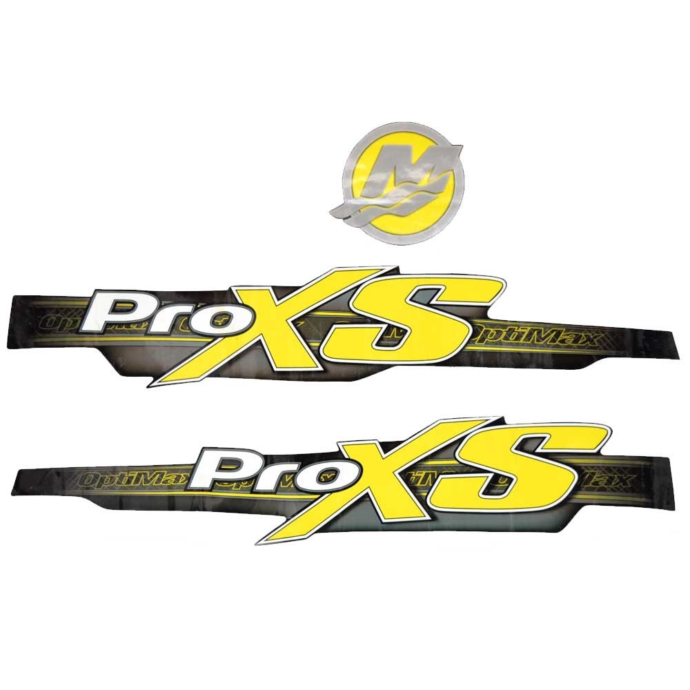 Cowling Decals Mercury Optimax Pro XS Yellow by Mercury
