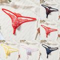 Men Lace Mesh Sheer Thongs