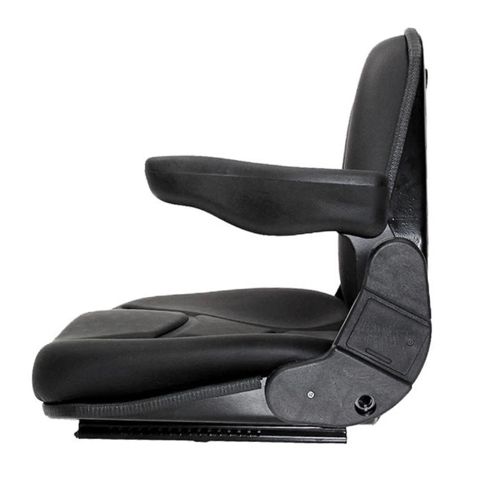 Ts1100c Black Cloth Seat With Folding Back & Arms Fits John Deere