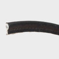 Boat Puff Cord Welting Faux Leather Black