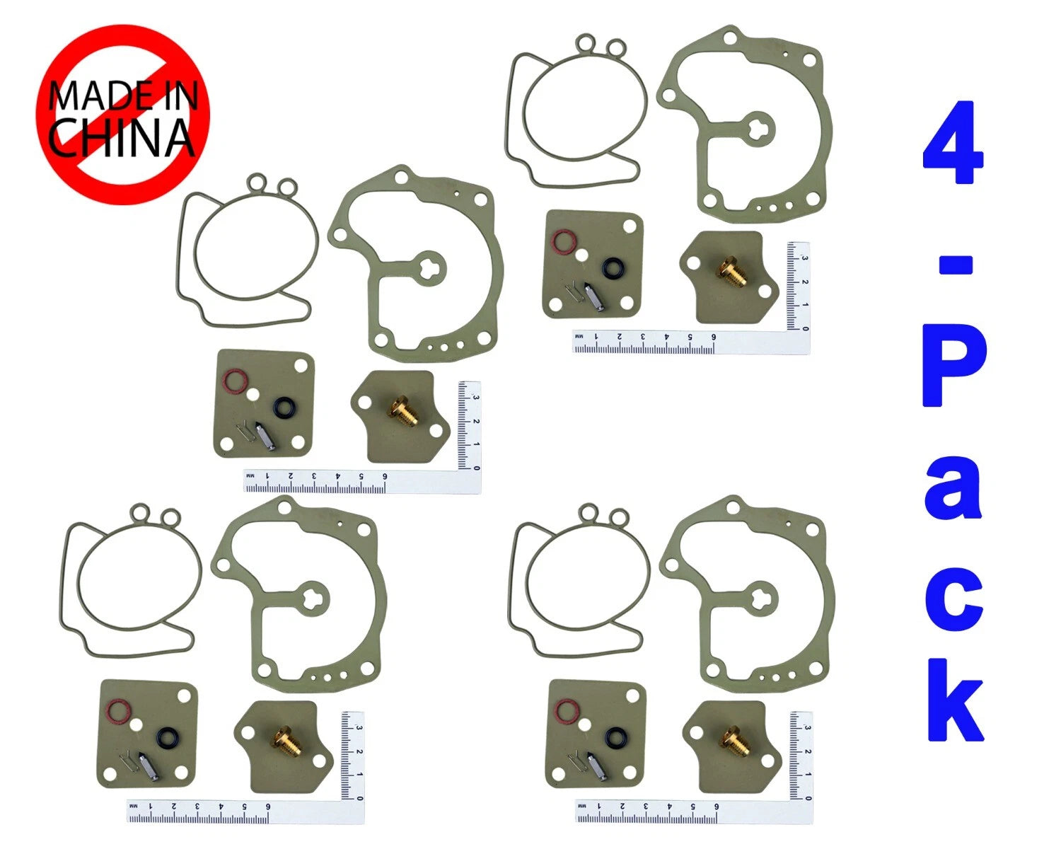 Johnson Evinrude 4-pack V4 Looper Carburetor Rebuild Kit 120 130 135