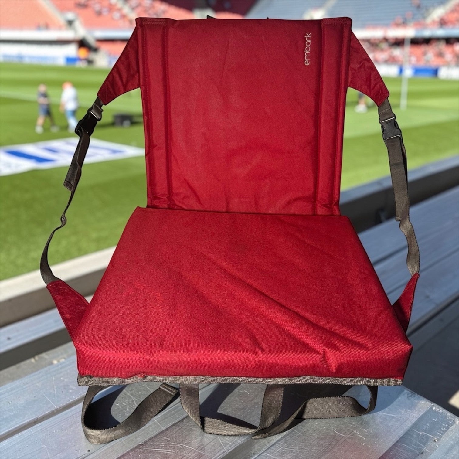 Folding Bleacher Chair with Back Support by Embark