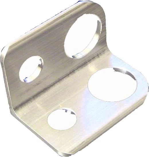 Modquad Fm-1 Axle Flag Mount Aluminum Polished Fit For Atv/utv