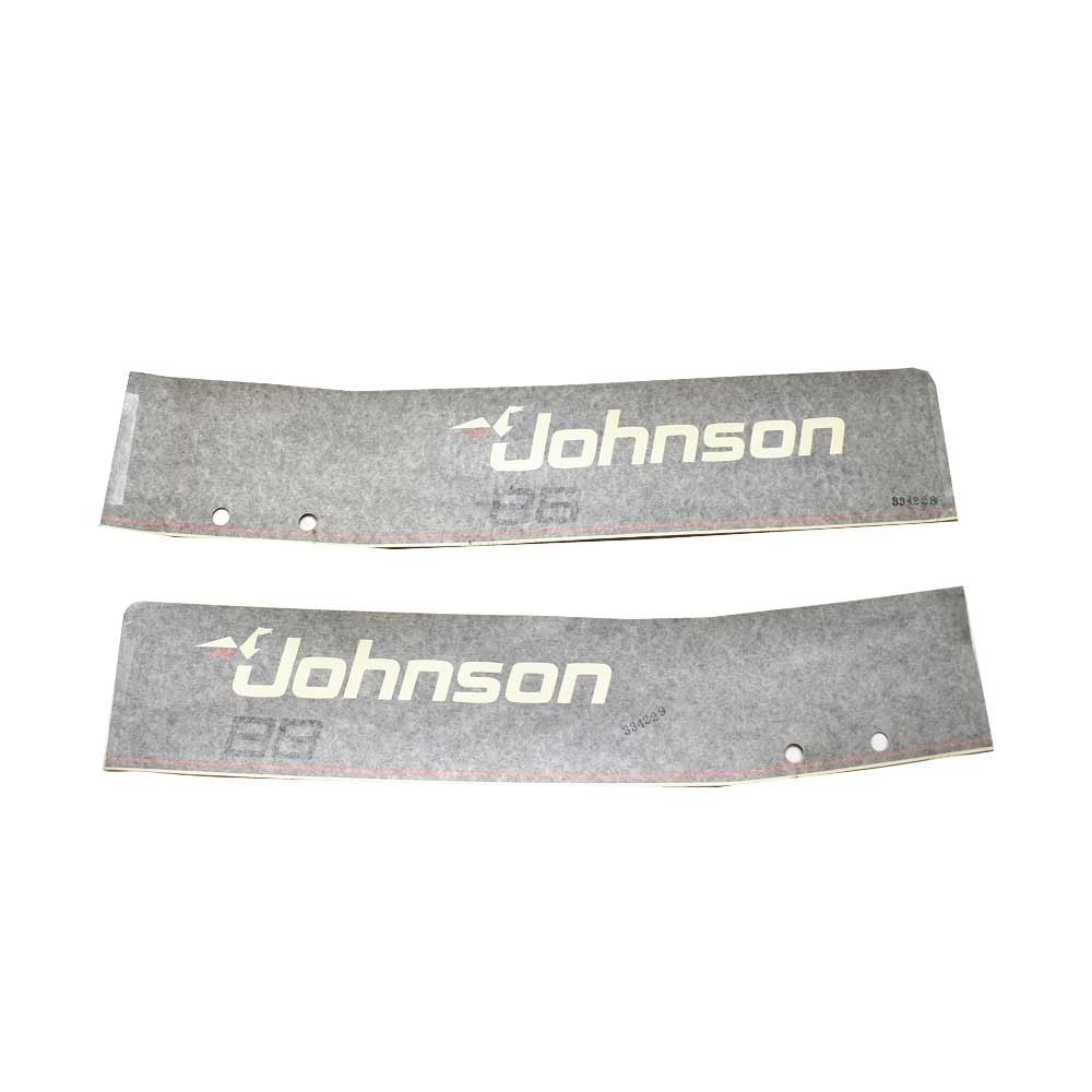 Johnson Evinrude Boat Decals 398996 Black Stickers Set of 2 by Johnson Evinrude