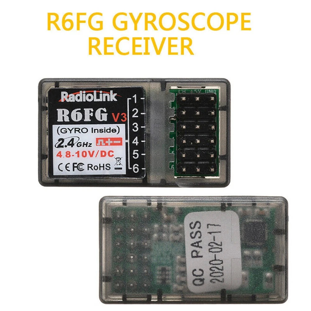R6fg 2.4ghz 6ch Gyro Rc Receiver For Rc6gs Rc4gs Rc4g Radiolink