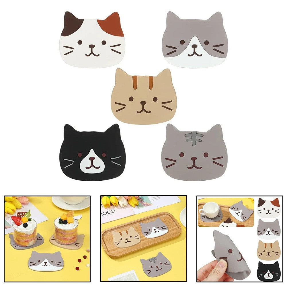 Cat Shaped Silicone Pot Coaster