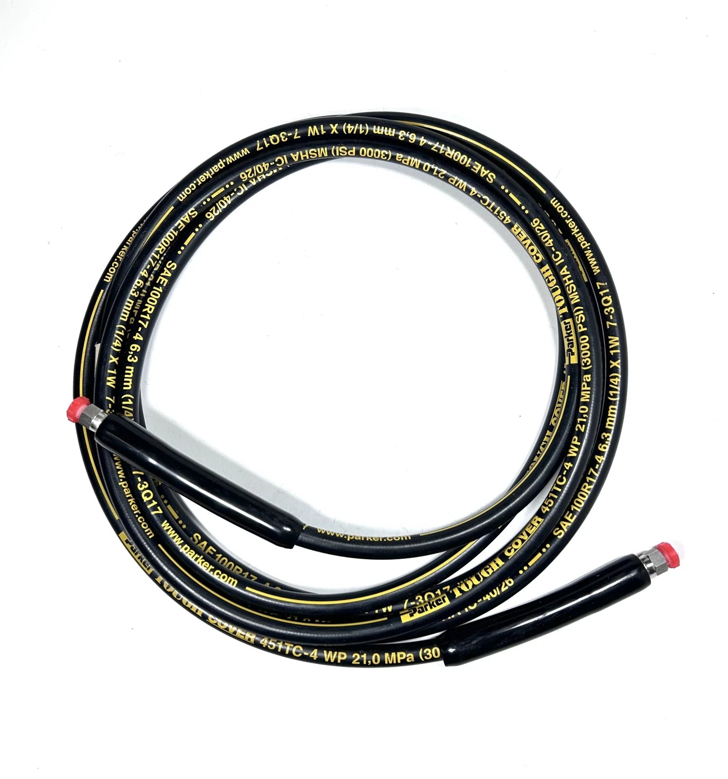 Parker 451tc-4, Hydraulic Tough Cover Pressure Hose 3000PSI - 20ft