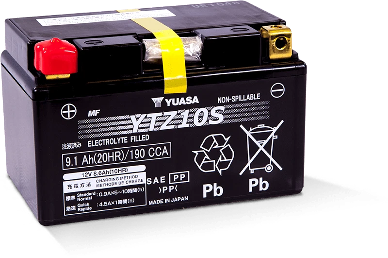 Yuasa Ytz10s Maintenance Free Agm 12-volt Battery