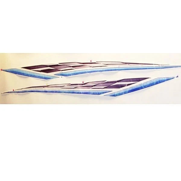 Yamaha Boat Graphic Decal F2au417c10 | Jet Boat 114 X 6 1/2 Inch
