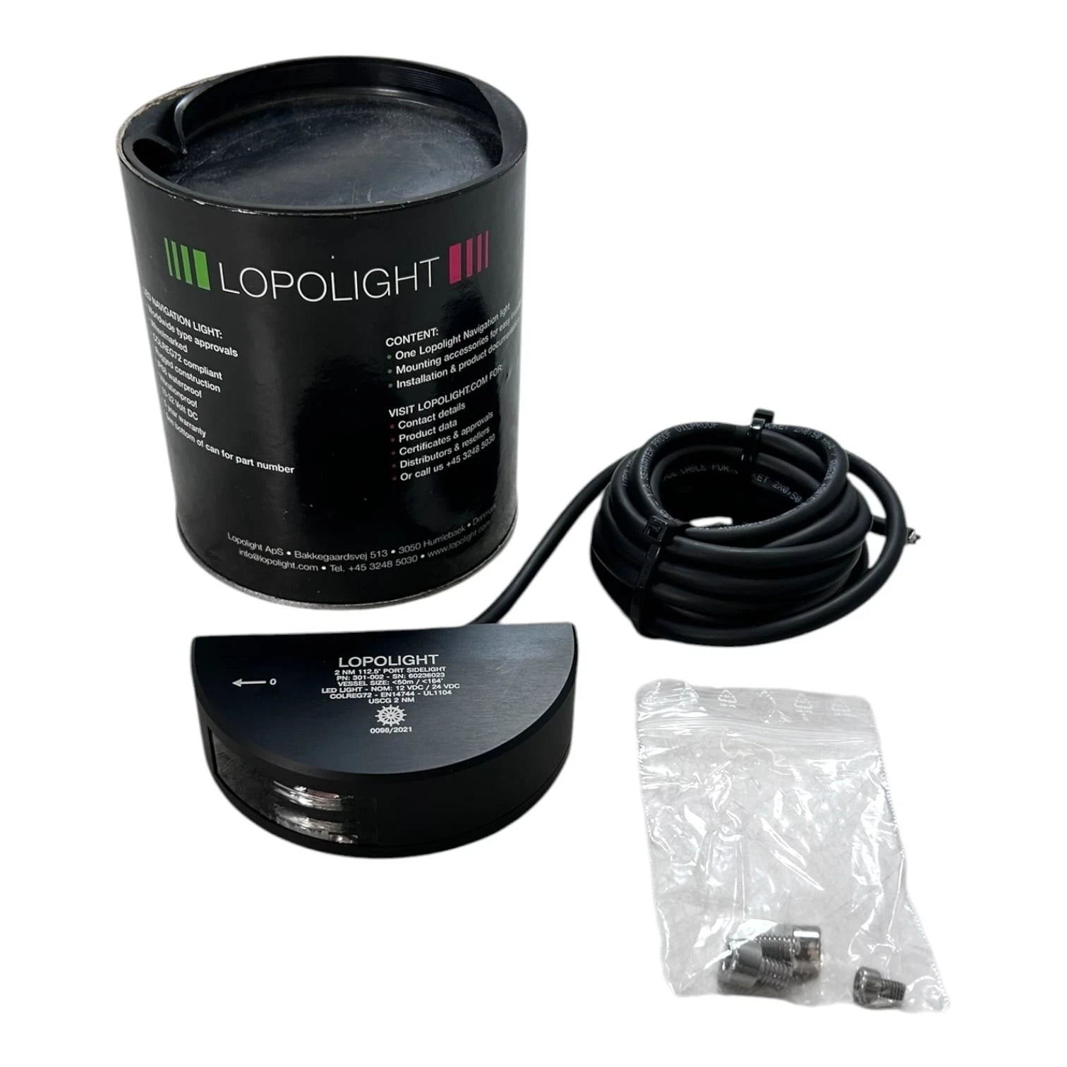 Lopolight 301-002-b, ( Red ) Port Side Led Navigation Light Uscg2 Nm