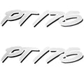 Tracker Boat Emblem Decal Sticker | Fishing Pt 175 White (Pair)