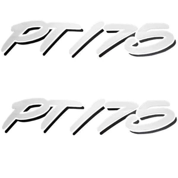 Tracker Boat Emblem Decal Sticker | Fishing Pt 175 White (Pair)