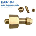 New Useful Bottle Adapter On 1/4 \"sae Thread For R134a W21.8 To
