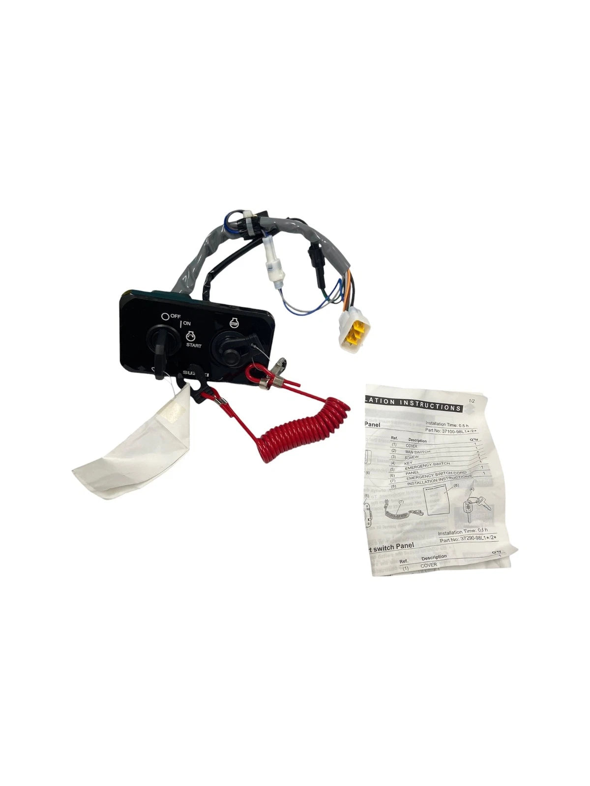 Suzuki 37100-98l20, Horizontal Key Switch Panel, Spc 2.0 (Missing