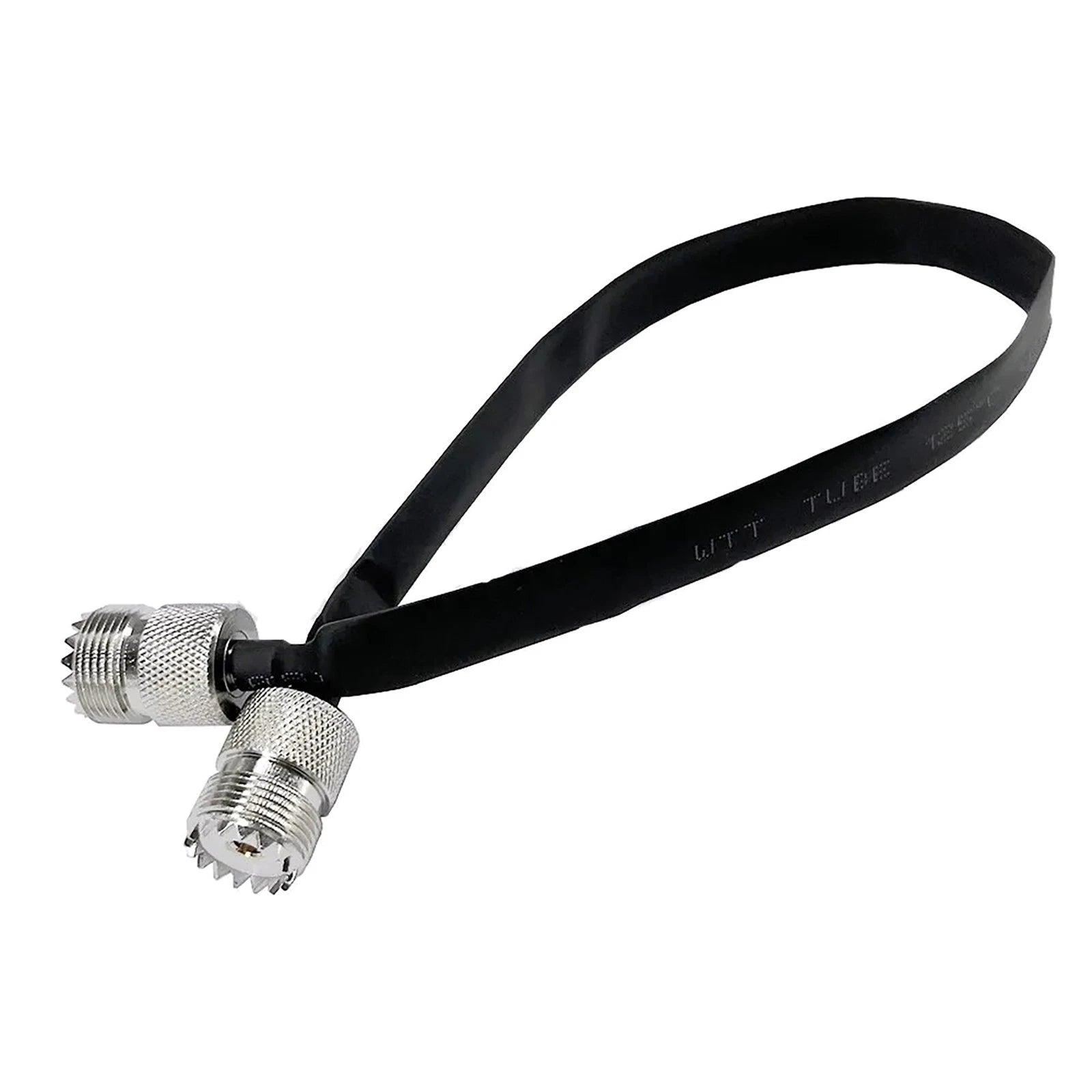 Window/door Pass Through Flat Rf Coaxial Cable Uhf Female 12-inch For