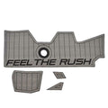Bass Cat Boat Cockpit Non-Skid Mat Gray Black by Bass Cat