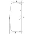 Cab Glass - Door Lh Fits John Deere 450j 550j 650j 700j 750j 850j