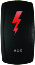 Dragonfire Racing Lighted Switch Aux On/off Red Led
