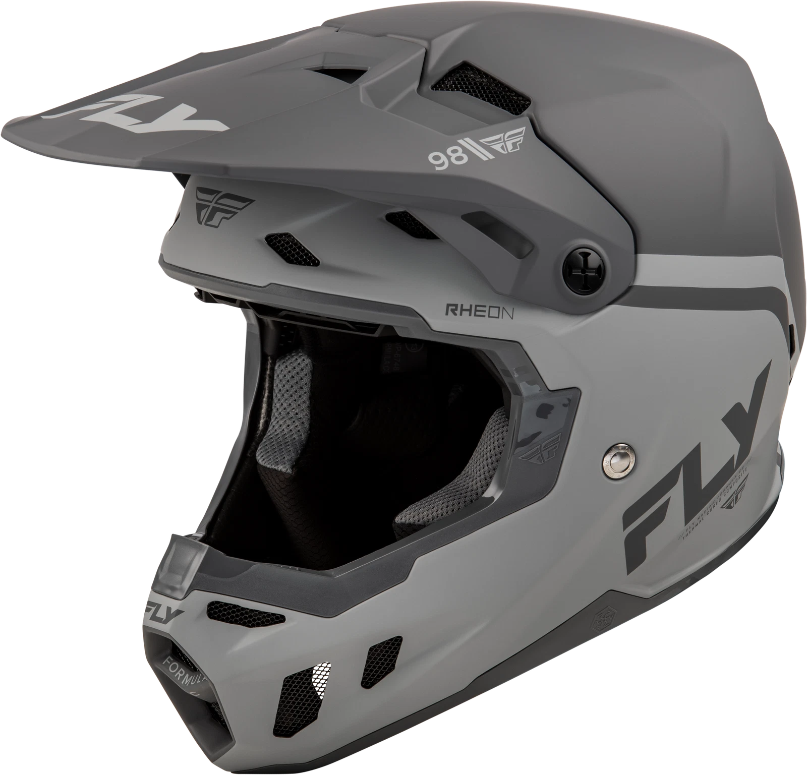 Fly Racing Formula Cc Objective Helmet Small Black/grey Offroad