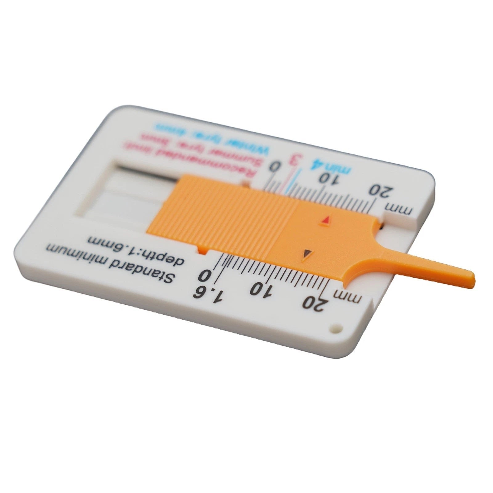 0-20mm Tyre Tread Depth Gauge Caliper Depth Plastic Brand New High