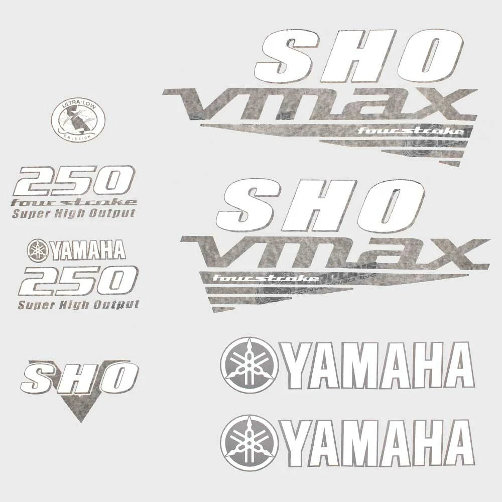 Yamaha Boat Engine Cowling Decals 157145-01 | 250 Sho Vmax (Kit)