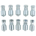 10x Hydraulic Hose Fitting 1/2" Flat Face 1js43 8-8 For Parker 43
