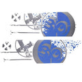 X30 Boat Decal Mediterranean Blue Set of 2 by MasterCraft