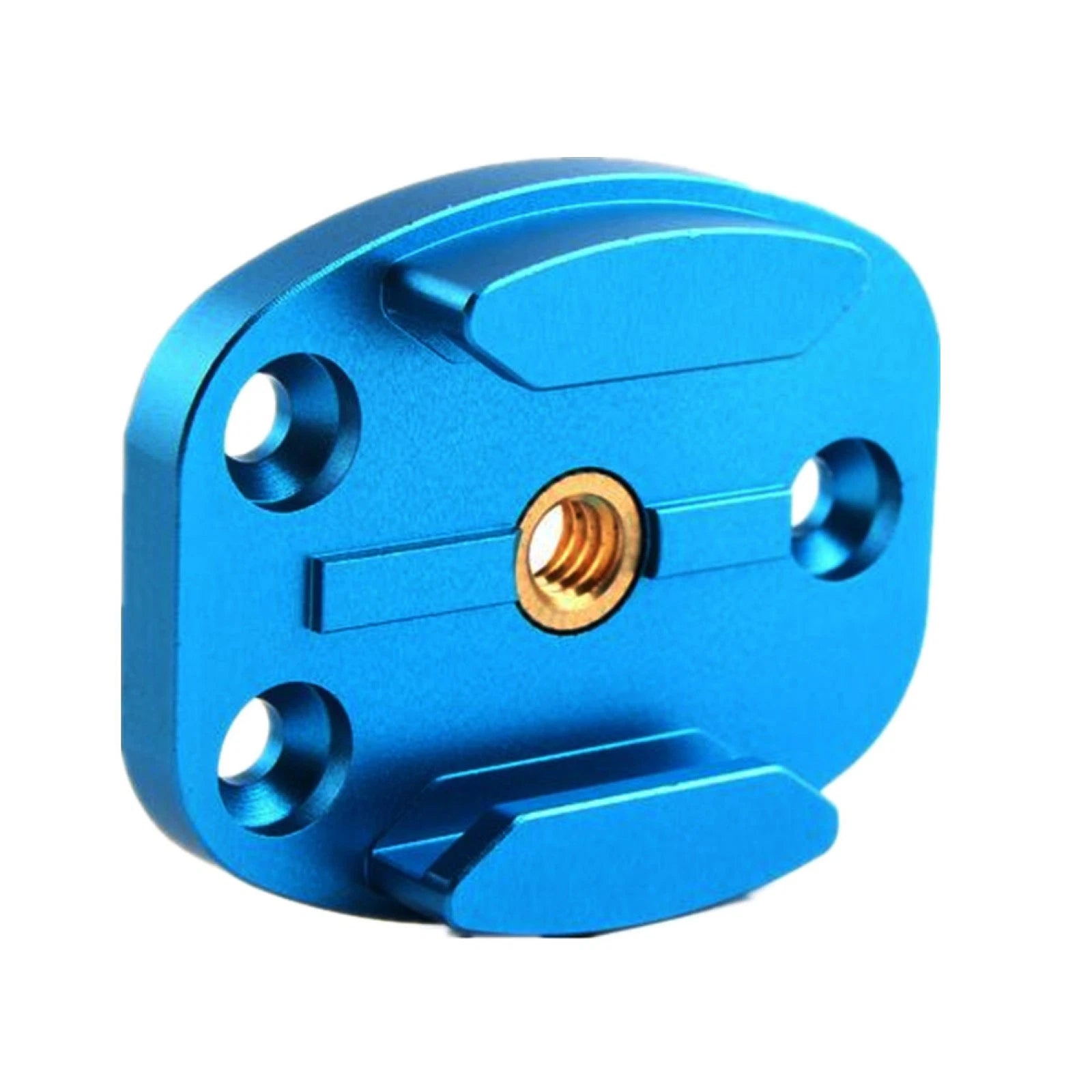 Blue Tripod Head Base Plate Bracket Flat Mount For Gopro Hero 9 8 7