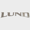 Raised Emblem Logo Decal Silver by Lund