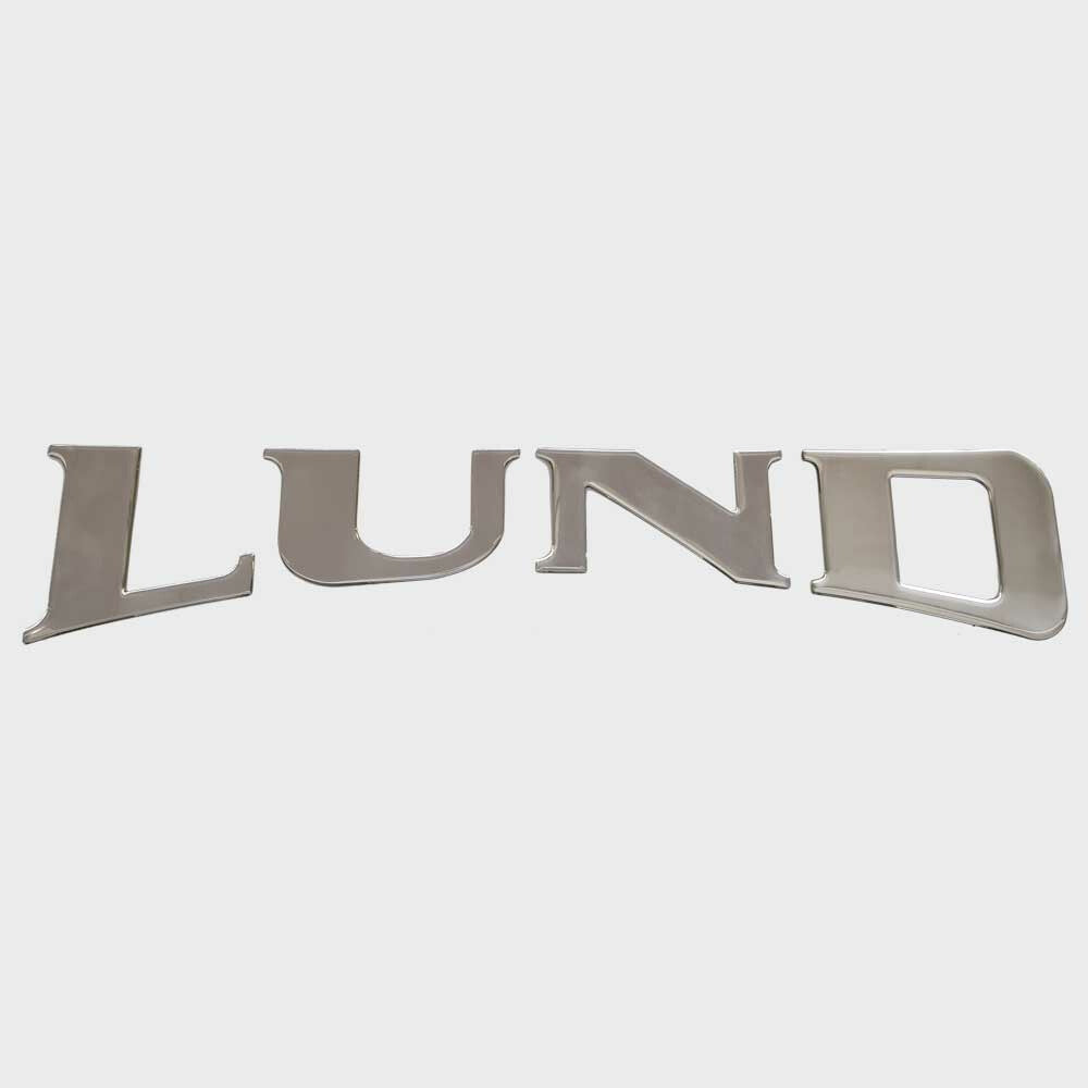 Raised Emblem Logo Decal Silver by Lund