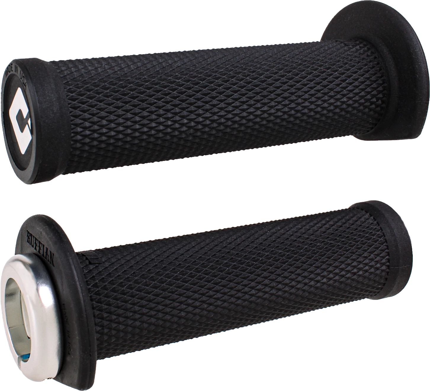 Odi Ruffian Lock-on Atv/utv Grip J33rfb-s 125mm Black/silver For