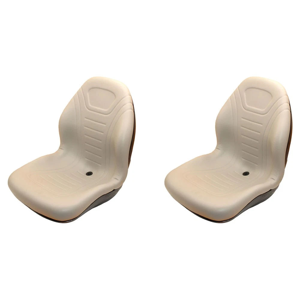 Lva10029 2 Grey Milsco High Back Seat Fits John Deere Gators