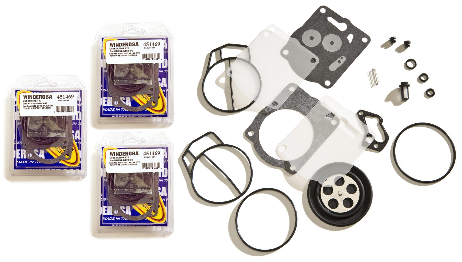 Yamaha Mikuni SBNI Triple Carburetor Rebuild Kit by Yamaha