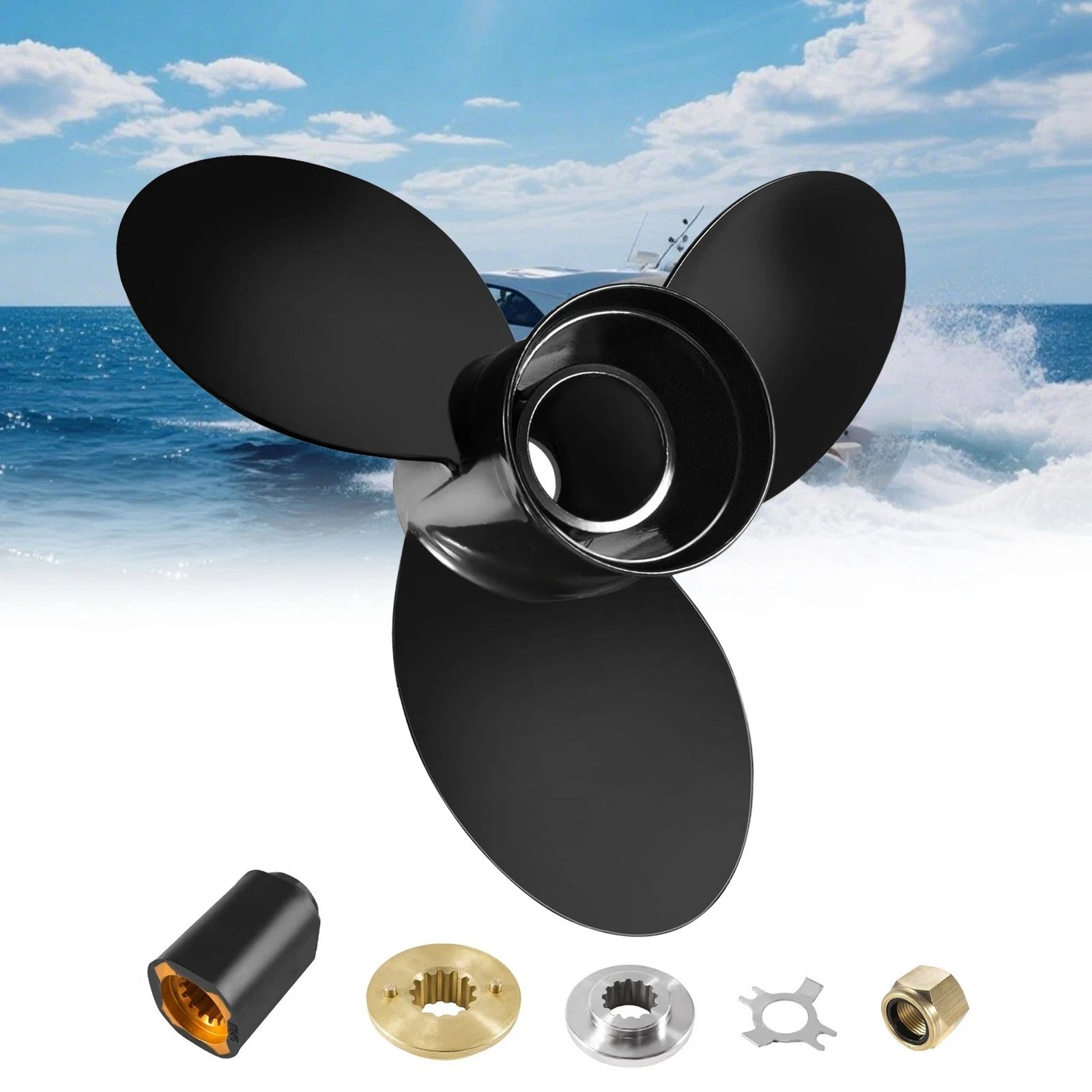 11 1/4 X 10 | 48-73132a45 Fit Mercury 25-70hp Outboard Propeller 13