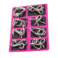 8 In 1 Metal Montessori Puzzle Wire Iq Mind Brain Teaser Kids