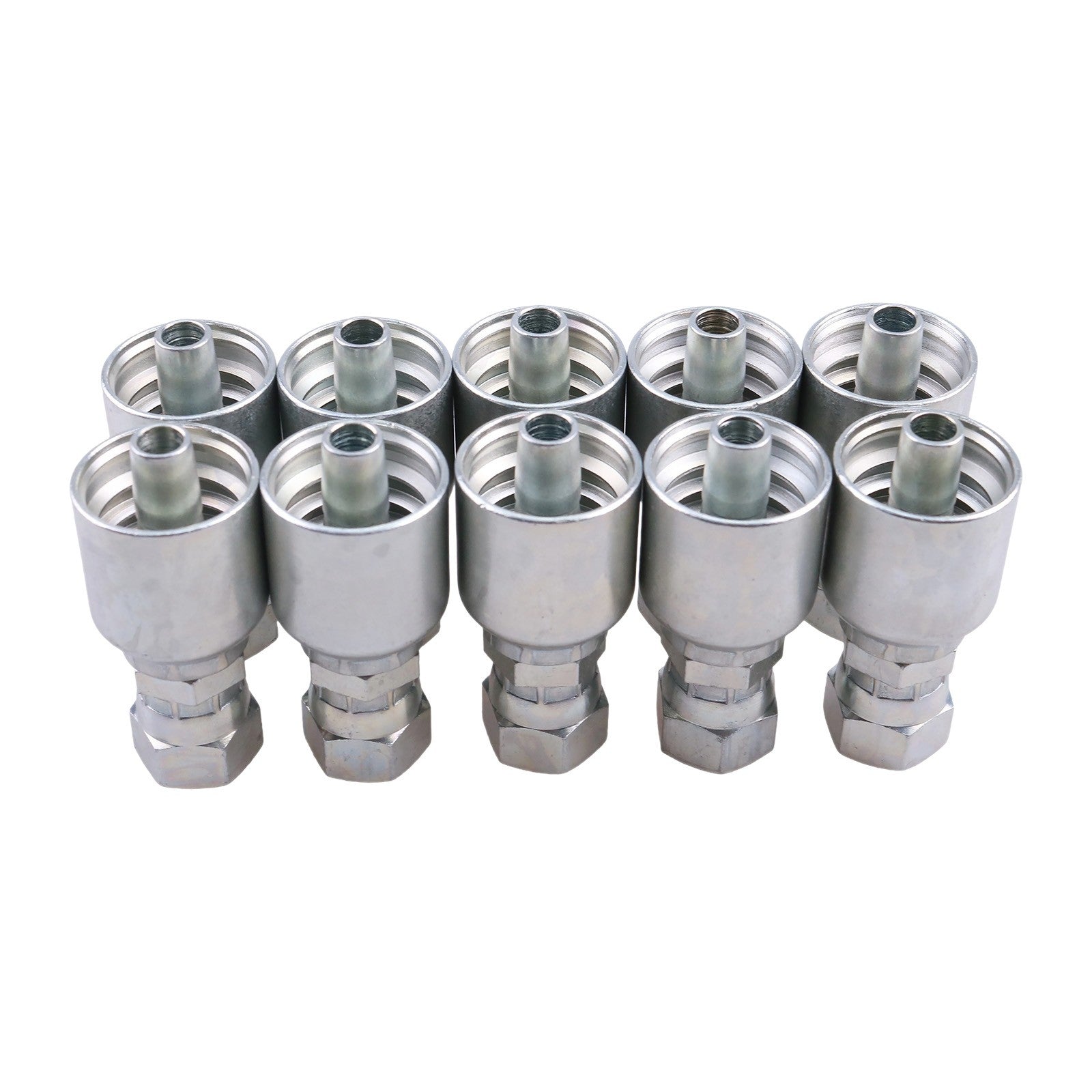 10x Hydraulic Hose Fitting 10643-6-6 With 3/8" Thread Female Jic 37°