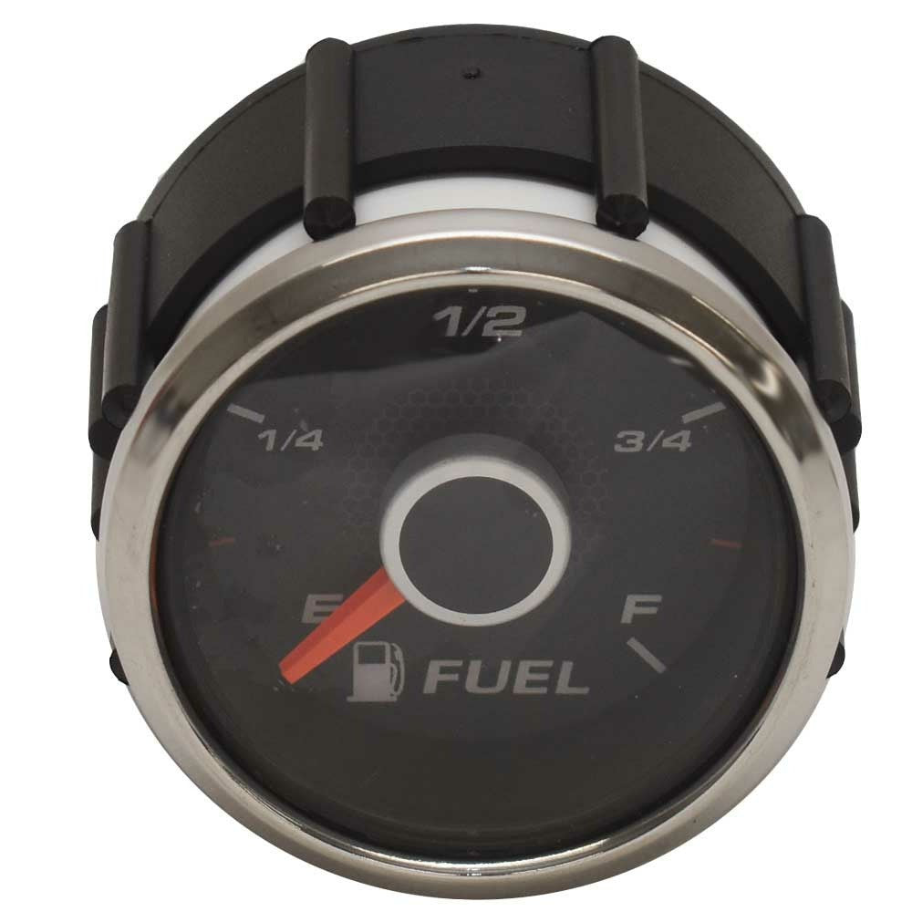 Faria Boat Fuel Gauge 2 Inch Black/Silver by Faria