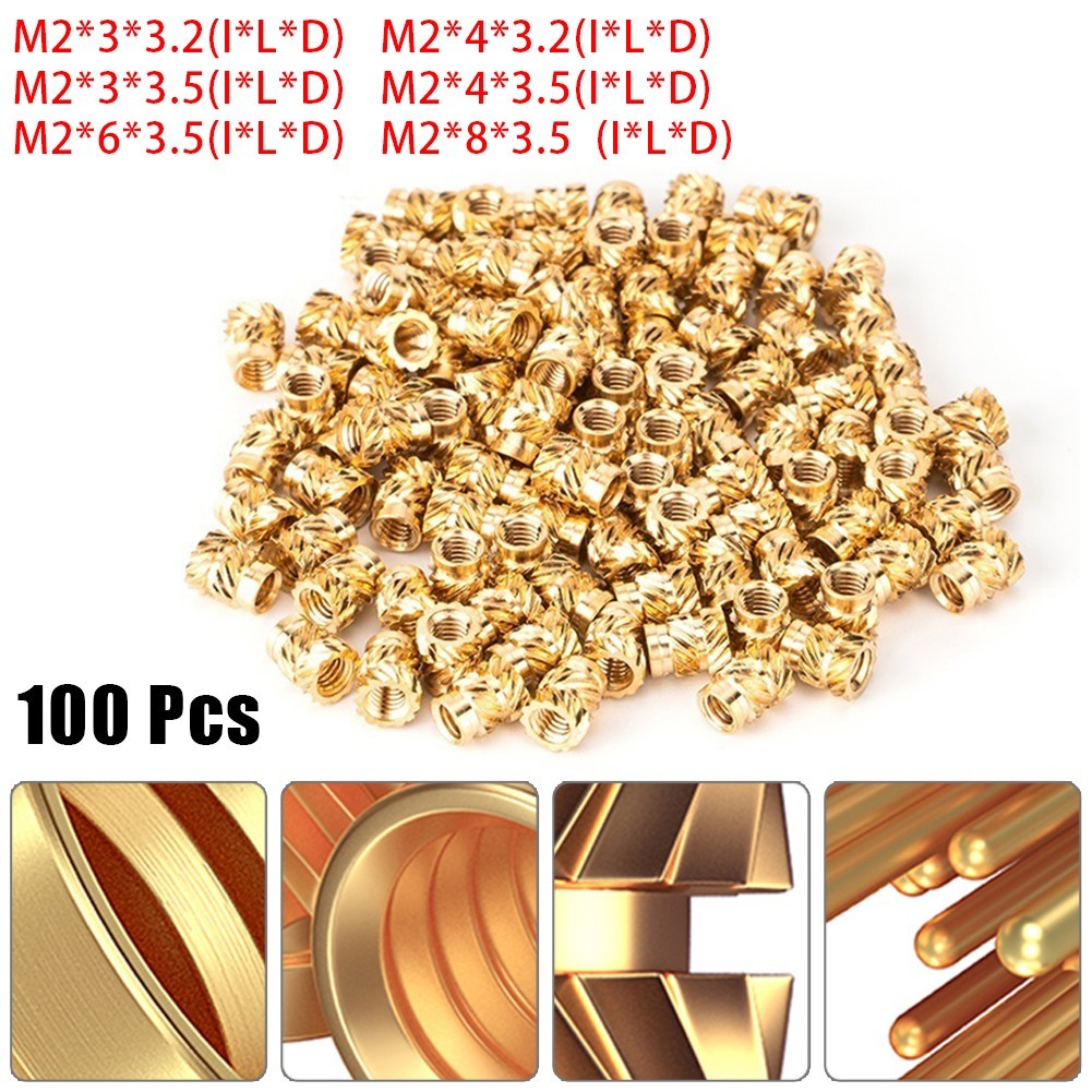 Threaded Insert Copper 100PCS Internal Parts